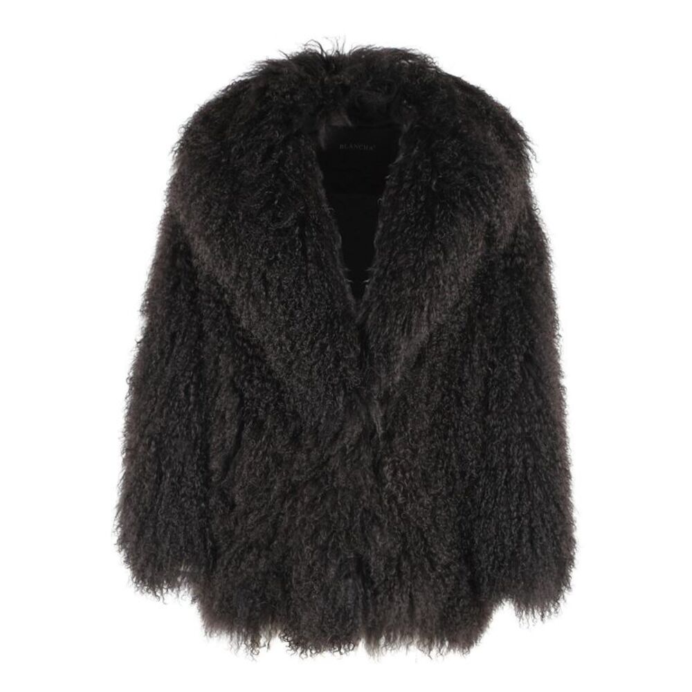 Blancha Brown Mongolia Fur Coat Women